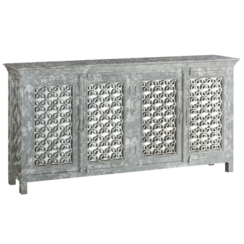 Комод в стиле прованс с декорированным резным фасадом Asger Provence Chest of Drawers Серый Комод в стиле прованс с декорированным резным фасадом Asger Provence Chest of Drawers Серый в Рязани | Loft Concept