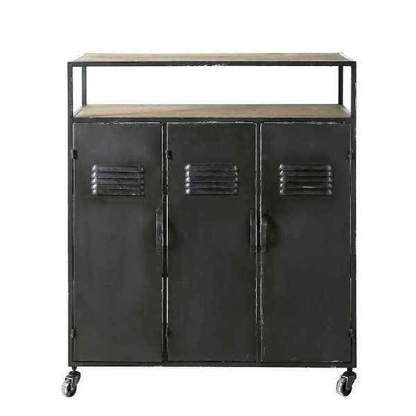 Комод в стиле Индастриал Industrial Kraft Chest Черный в Рязани | Loft Concept 