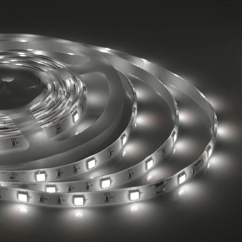 Светодиодная влагозащищенная лента 7,2W/m 30Led/m 5050SMD дневной белый 5M Белый Светодиодная влагозащищенная лента 7,2W/m 30Led/m 5050SMD дневной белый 5M Белый в Рязани | Loft Concept
