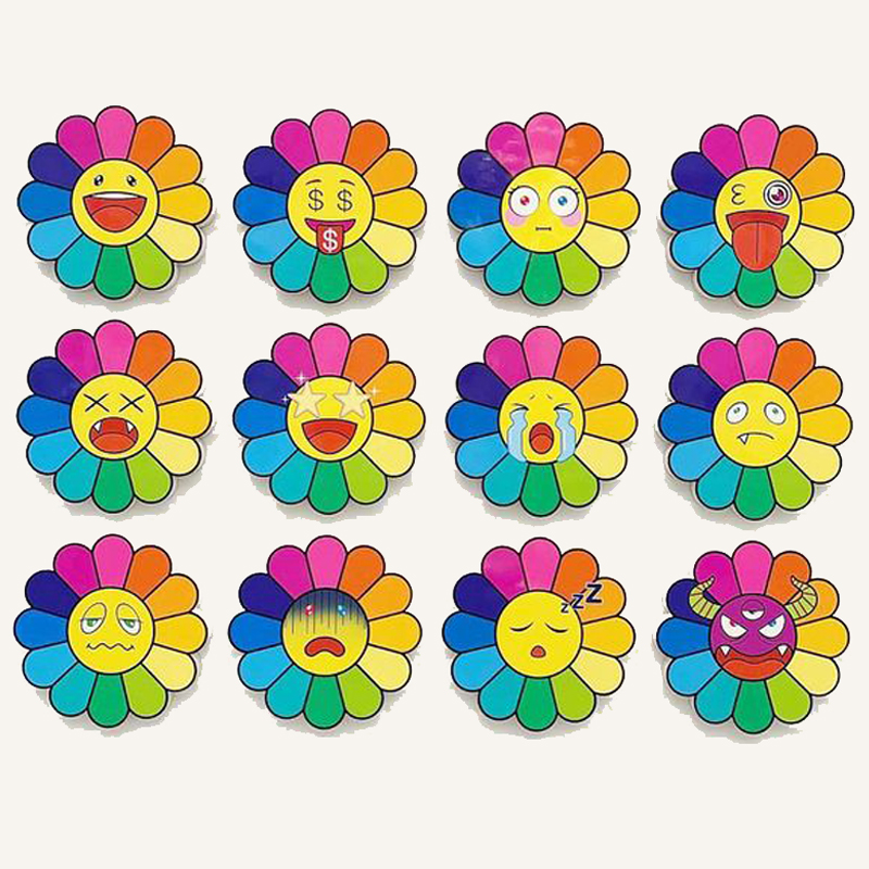 Арт-объекты на стену веселые цветы Takashi Murakami flower Мульти Арт-объекты на стену веселые цветы Takashi Murakami flower Мульти в Рязани | Loft Concept