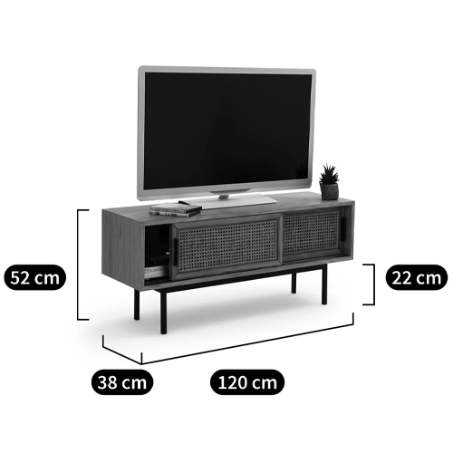 ТВ-тумба из дуба и плетеного ротанга Wicker Chasey TV Stand ТВ-тумба из дуба и плетеного ротанга Wicker Chasey TV Stand в Рязани