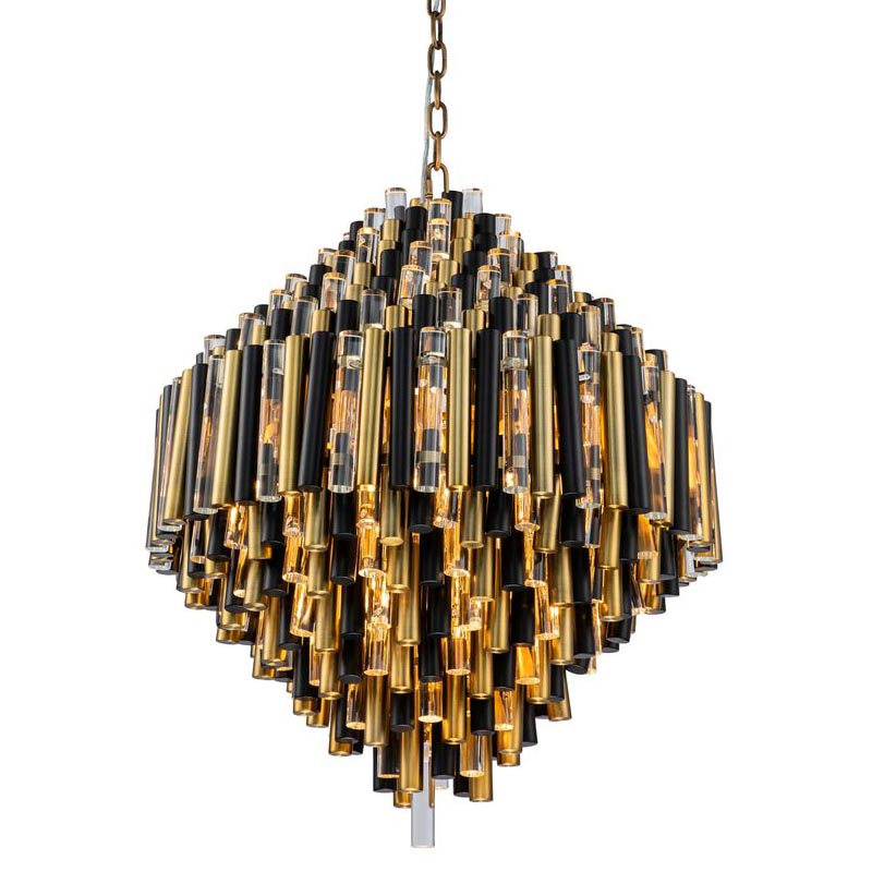 Люстра Black Brass Symphony Chandelier Черный Латунь Прозрачный (Transparent) Люстра Black Brass Symphony Chandelier Черный Латунь Прозрачный (Transparent) в Рязани | Loft Concept