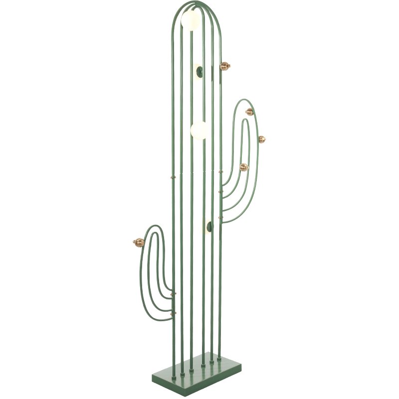 CACTUS Напольный светильник в виде кактуса Зеленый Золотой CACTUS Напольный светильник в виде кактуса Зеленый Золотой в Рязани | Loft Concept