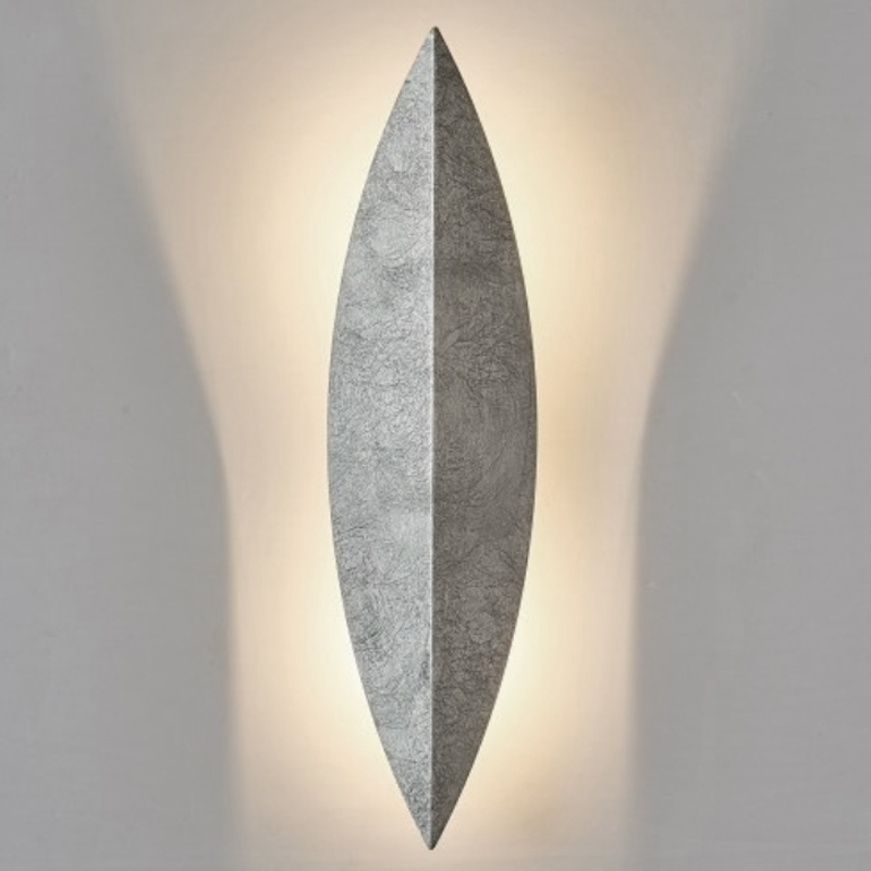 Art Deco Leaf Wall Lamp Silver Серебряный Art Deco Leaf Wall Lamp Silver Серебряный в Рязани | Loft Concept