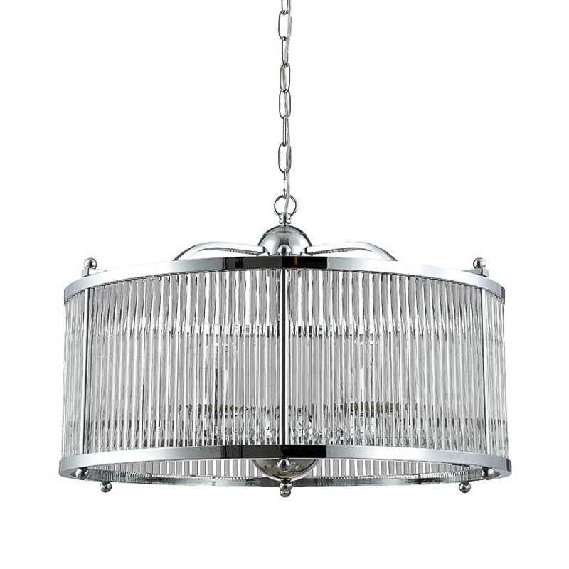 Люстра Gorden Chrome Chandelier Прозрачное Стекло Хром Люстра Gorden Chrome Chandelier Прозрачное Стекло Хром в Рязани | Loft Concept