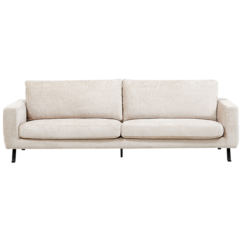 Диван Rowse Beige Sofa Бежевый Черный Диван Rowse Beige Sofa Бежевый Черный в Рязани | Loft Concept
