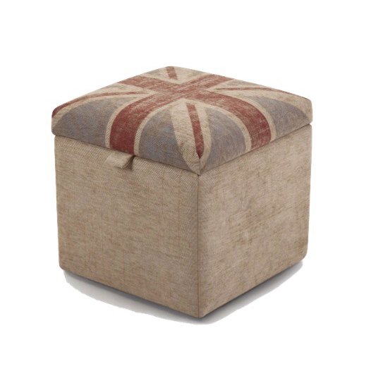 Пуф для хранения Jack Britannia Collection Бежево-серый Пуф для хранения Jack Britannia Collection Бежево-серый в Рязани | Loft Concept