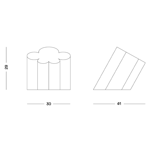 Настольная дизайнерская лампа Poltronova Passiflora Yellow Table Lamp в Рязани