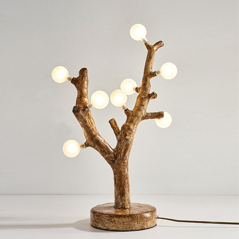 Настольная лампа Tree branch Table Lamp Коричневый Белый Настольная лампа Tree branch Table Lamp Коричневый Белый в Рязани | Loft Concept