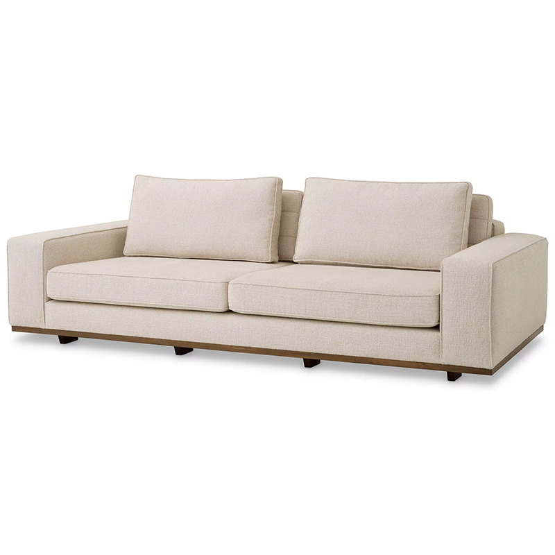 Диван Eichholtz Sofa Aurora S Бежевый Коричневый Диван Eichholtz Sofa Aurora S Бежевый Коричневый в Рязани | Loft Concept