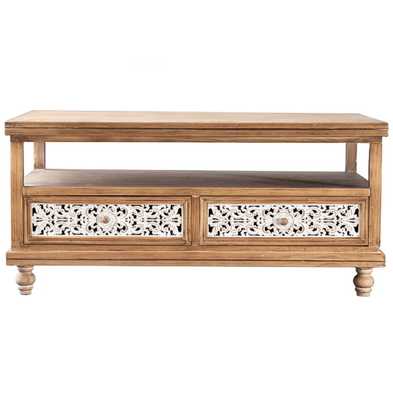 Кофейный стол Pierre Provence Coffee Table Белый Древесина Кофейный стол Pierre Provence Coffee Table Белый Древесина в Рязани | Loft Concept