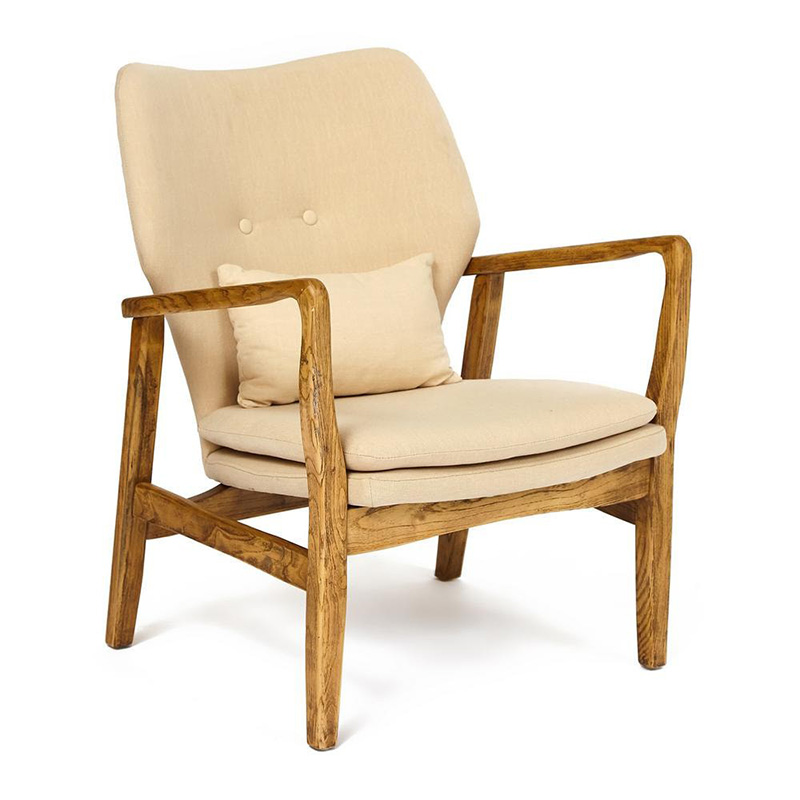 Кресло Makeshift armchair beige Бежевый Кресло Makeshift armchair beige Бежевый в Рязани | Loft Concept