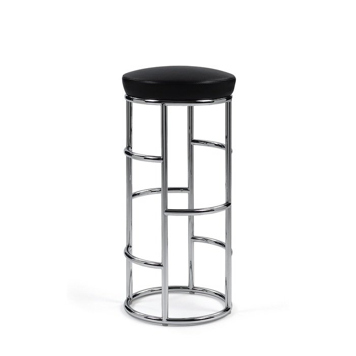 Барный стул Satish Bar Stool Черный Белый в Рязани | Loft Concept 