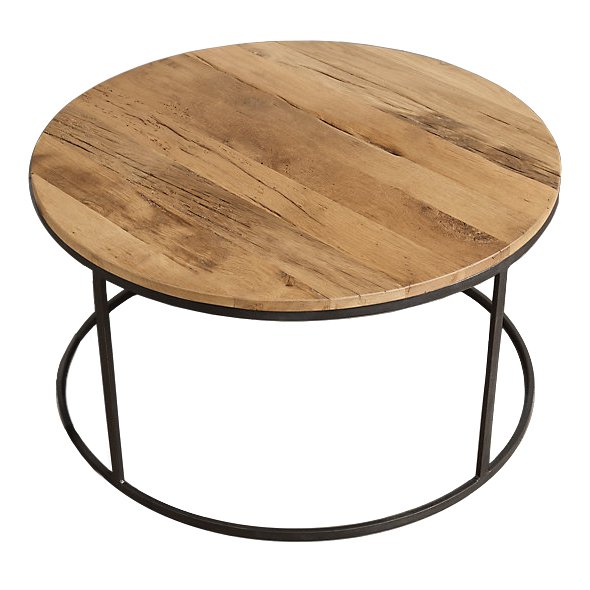 Стол Loft Wooden Round Белый дуб Стол Loft Wooden Round Белый дуб в Рязани | Loft Concept