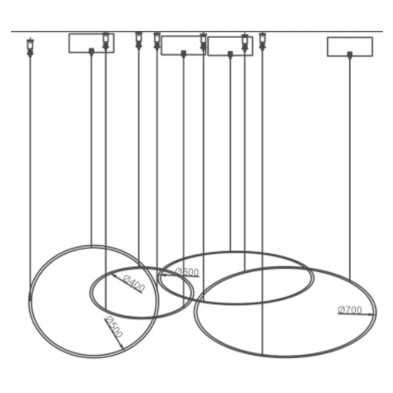 Люстра ORACLE 4 Rings Люстра ORACLE 4 Rings в Рязани