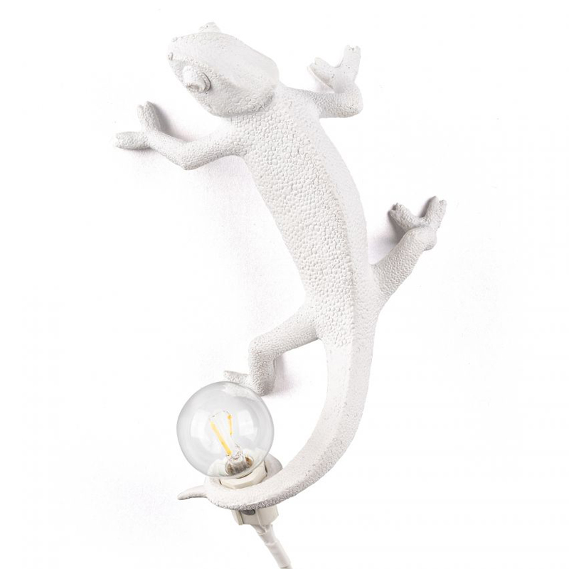 Бра Seletti Chameleon Lamp Going Up Белый Бра Seletti Chameleon Lamp Going Up Белый в Рязани | Loft Concept