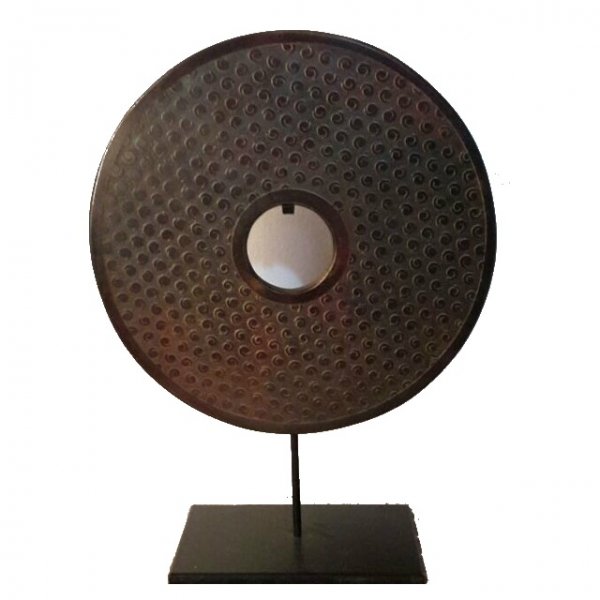 Декоративная статуэтка гонг Gong Коричневый Декоративная статуэтка гонг Gong Коричневый в Рязани | Loft Concept