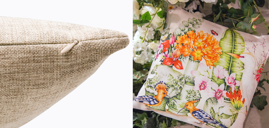 Декоративная подушка Hoopoes and Flowers Pillow Декоративная подушка Hoopoes and Flowers Pillow - Loft-Concept в Рязани