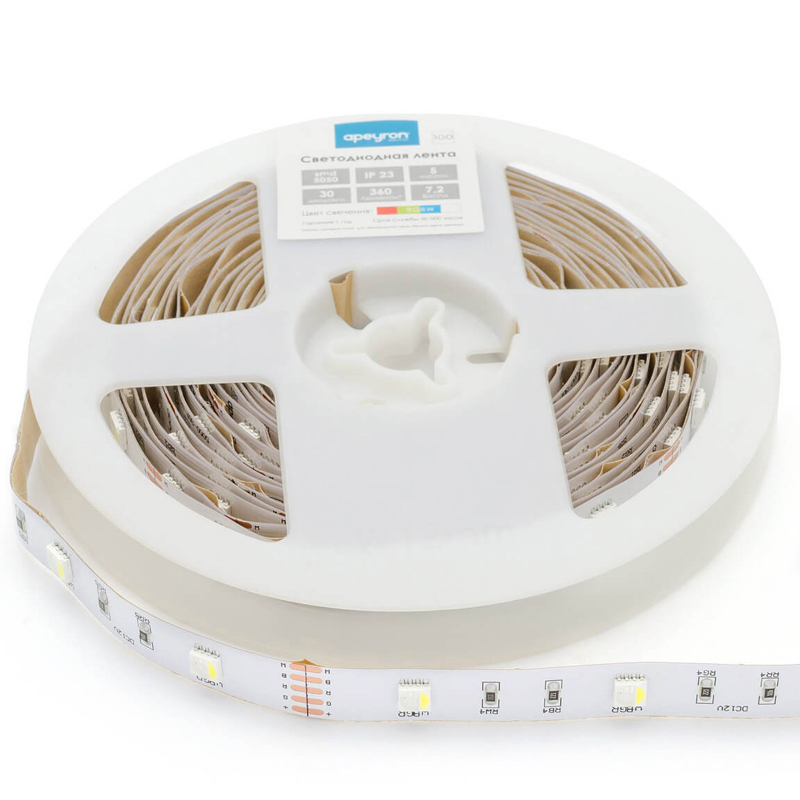 Светодиодная лента 7,2W/m 30Led/m 5050SMD разноцветная Белый Светодиодная лента 7,2W/m 30Led/m 5050SMD разноцветная Белый в Рязани | Loft Concept