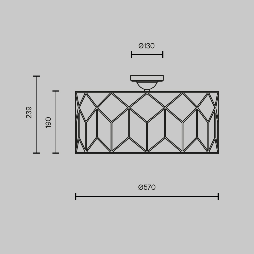 Потолочный светильник Messina Е27 в Рязани
