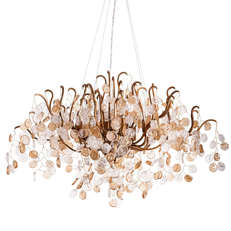 Люстра FAIRYTREE Chandelier Amber Pendants 100 Бронза Прозрачное Стекло Люстра FAIRYTREE Chandelier Amber Pendants 100 Бронза Прозрачное Стекло в Рязани | Loft Concept
