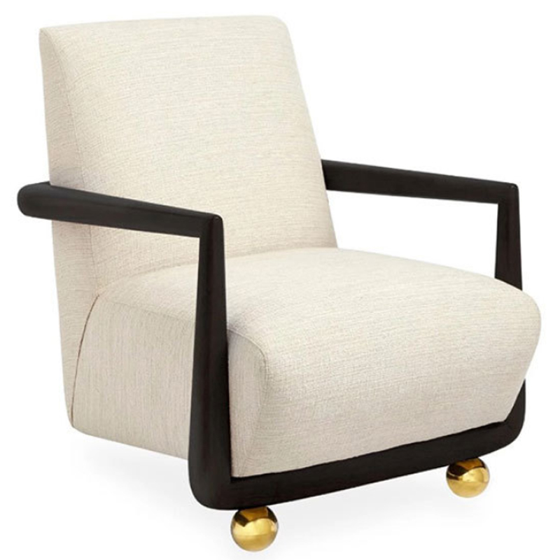 Кресло Jonathan ST. Germain Club Chair ivory ( слоновая кость ) Черный Кресло Jonathan ST. Germain Club Chair ivory ( слоновая кость ) Черный в Рязани | Loft Concept