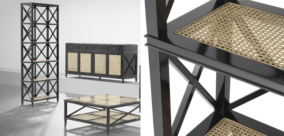 Стеллаж Eichholtz Cabinet Bahamas Стеллаж Eichholtz Cabinet Bahamas - Loft-Concept в Рязани