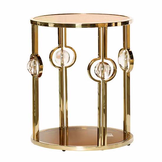 Стол Glass Balls Table Глянцевое золото Янтарь (Amber) Стол Glass Balls Table Глянцевое золото Янтарь (Amber) в Рязани | Loft Concept