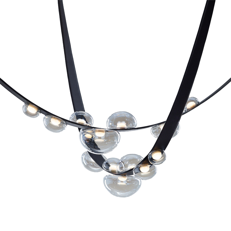 Drops Lamp Черный матовый Светло-серый Drops Lamp Черный матовый Светло-серый в Рязани | Loft Concept
