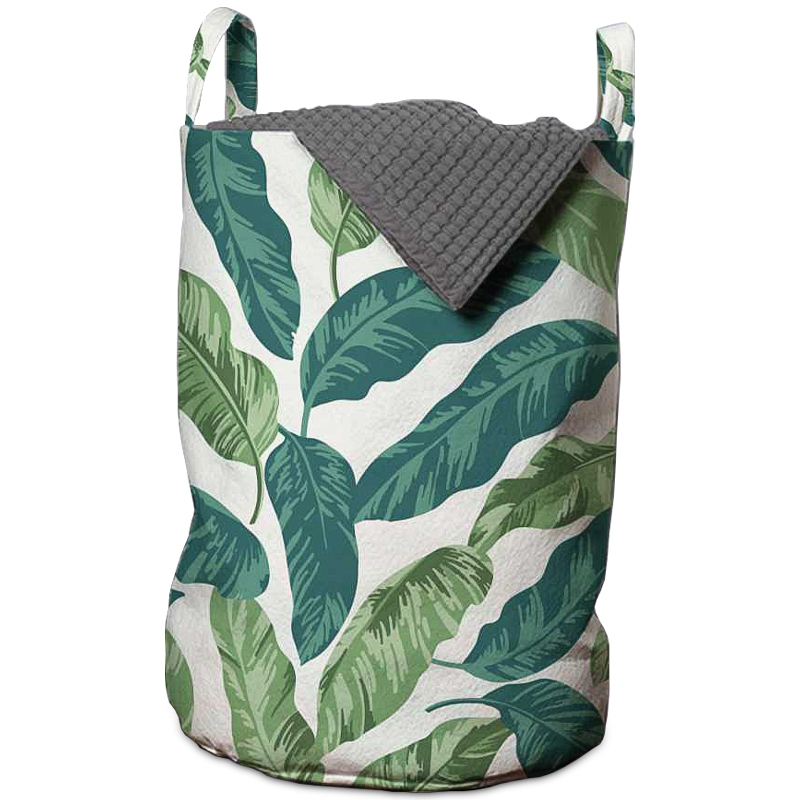 Корзина Leaf Fall Basket Зеленый Белый Корзина Leaf Fall Basket Зеленый Белый в Рязани | Loft Concept