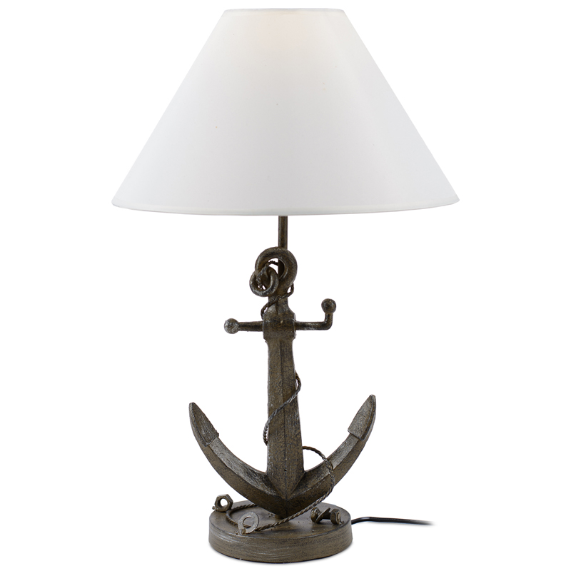 Настольная лампа Sea Anchor Table Lamp Коричневый Белый Настольная лампа Sea Anchor Table Lamp Коричневый Белый в Рязани | Loft Concept