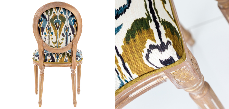 Стул Ikat Pattern с овальной спинкой Стул Ikat Pattern с овальной спинкой - Loft-Concept в Рязани