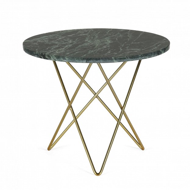Приставной стол Triangles Side Table Золотой Зеленый Приставной стол Triangles Side Table Золотой Зеленый в Рязани | Loft Concept