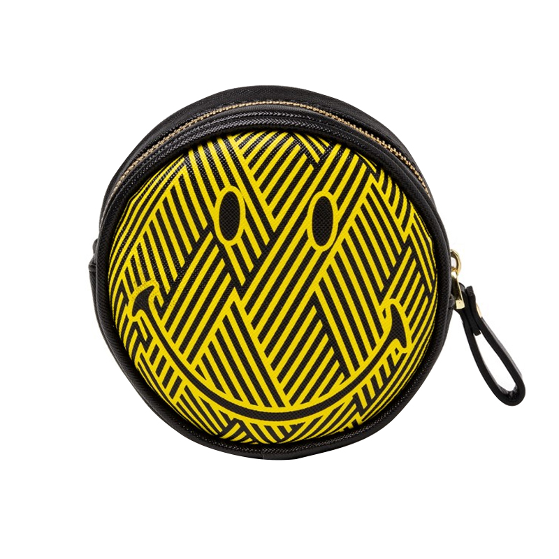 Косметичка Seletti Zig-Zag Smiley Желтый Черный Косметичка Seletti Zig-Zag Smiley Желтый Черный в Рязани | Loft Concept