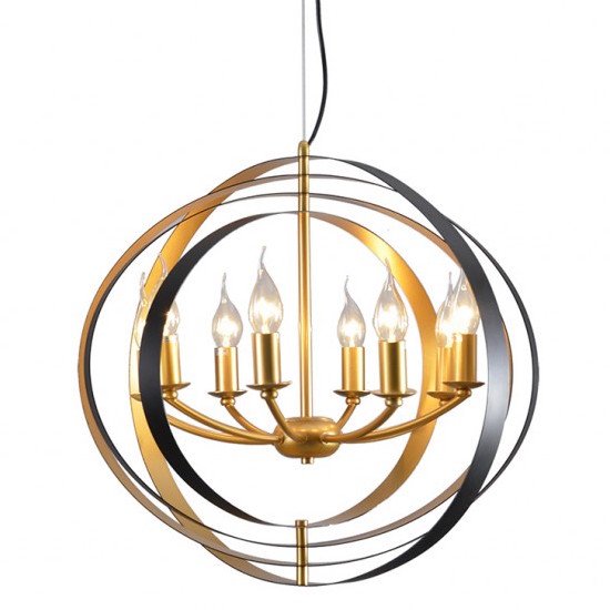 Люстра Spherium Chandelier Черный Золотой Люстра Spherium Chandelier Черный Золотой в Рязани | Loft Concept