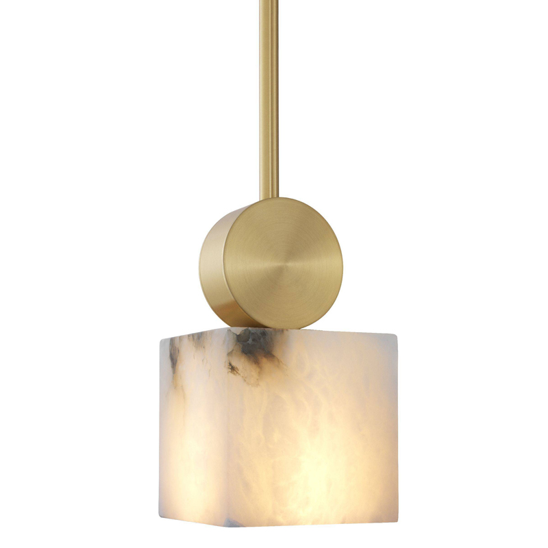 Подвесной светильник Eichholtz Chandelier Etruscan Square Латунь Белый Подвесной светильник Eichholtz Chandelier Etruscan Square Латунь Белый в Рязани | Loft Concept