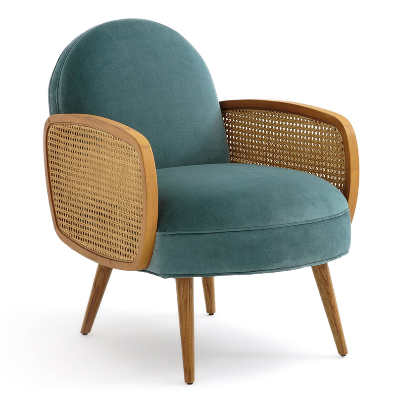 Кресло Morten Wicker Turquoise Armchair Бирюзовый Кресло Morten Wicker Turquoise Armchair Бирюзовый в Рязани | Loft Concept