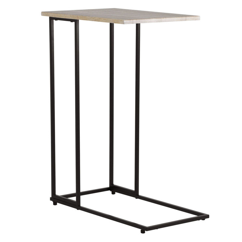 Приставной стол Industrial Oak Aubrey Side Table Черный Приставной стол Industrial Oak Aubrey Side Table Черный в Рязани | Loft Concept