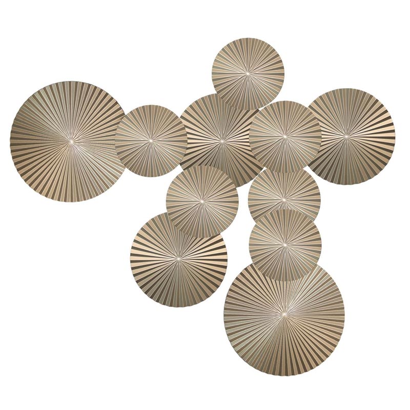 Арт-объект Apollo Champagne Wall Plaque Disc 11 Золотой Шампань Арт-объект Apollo Champagne Wall Plaque Disc 11 Золотой Шампань в Рязани | Loft Concept