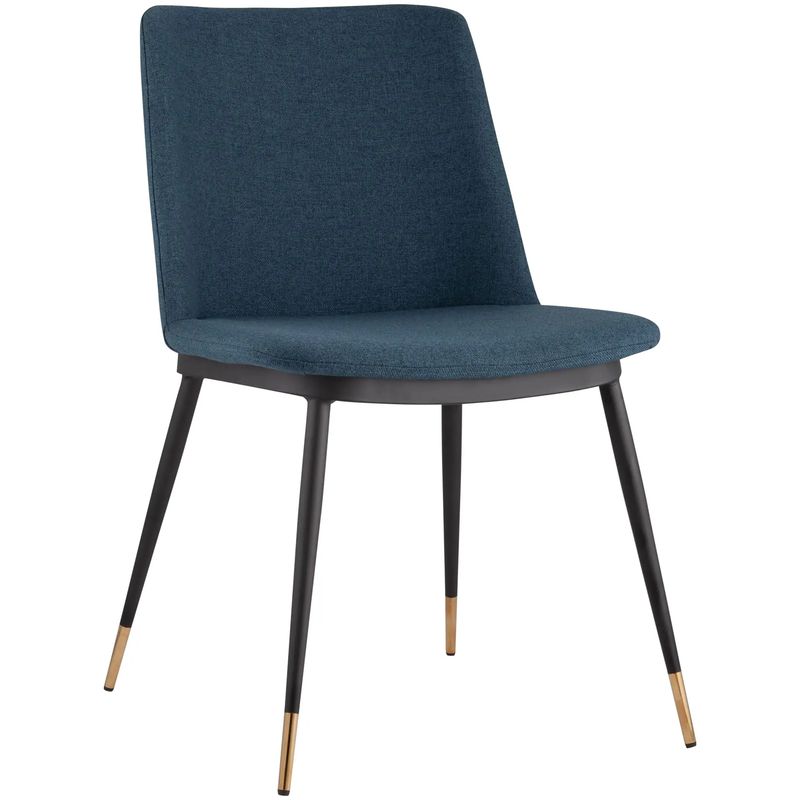 Стул Melissa  Chair Синяя Рогожка Синий Черный в Рязани | Loft Concept 