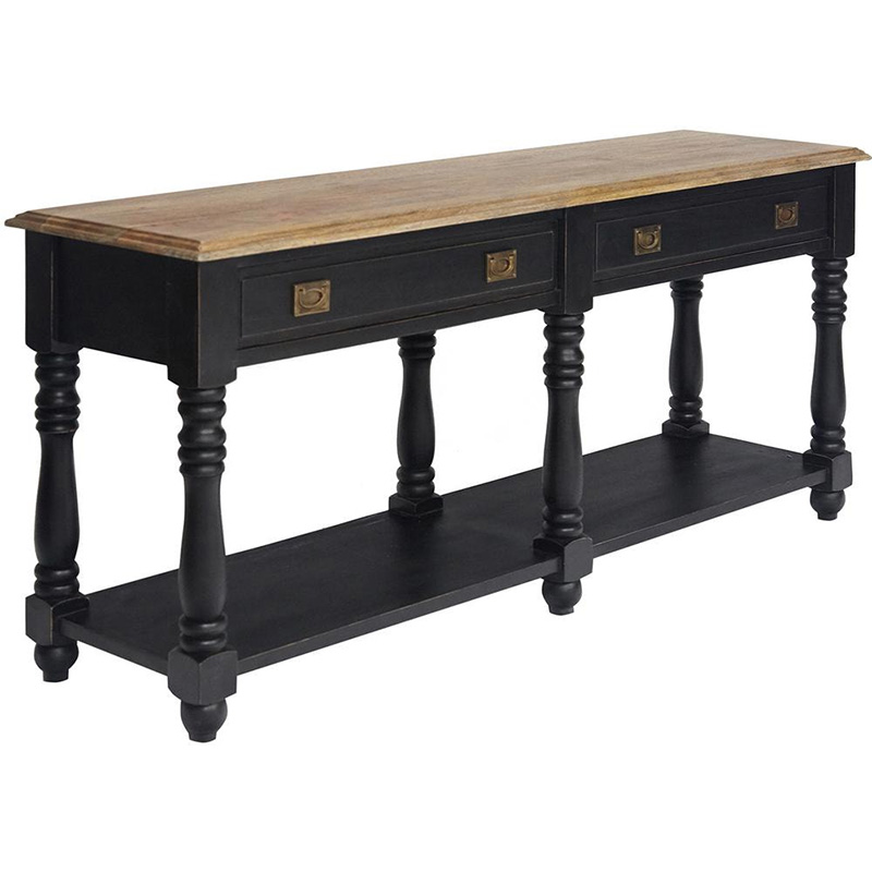 Консоль Provence Sylvie Console Черный Древесина Консоль Provence Sylvie Console Черный Древесина в Рязани | Loft Concept