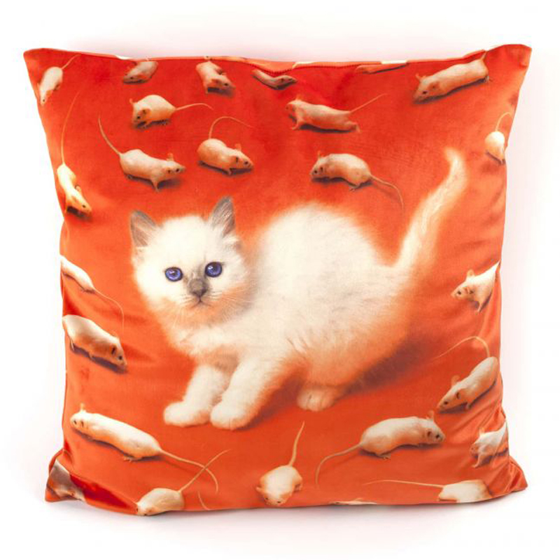Подушка Seletti Cushion Kitten Мульти Подушка Seletti Cushion Kitten Мульти в Рязани | Loft Concept