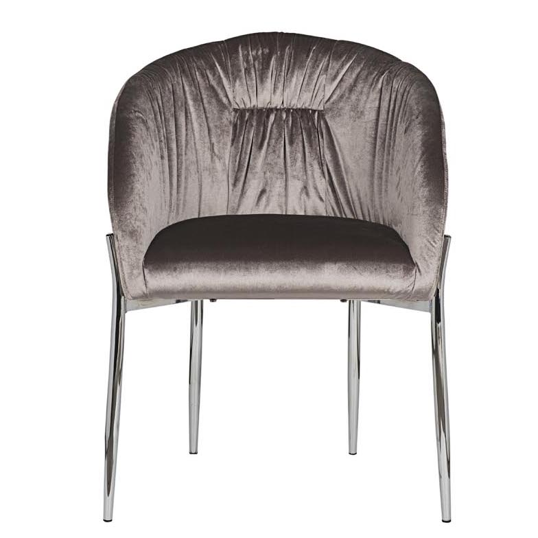 Стул Miranda Chair grey Светло-серый Нержавеющая сталь Стул Miranda Chair grey Светло-серый Нержавеющая сталь в Рязани | Loft Concept