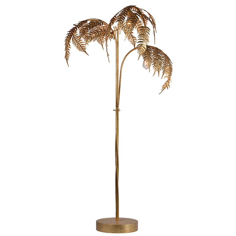 Торшер Thin Palm Floor Lamp Золотой Торшер Thin Palm Floor Lamp Золотой в Рязани | Loft Concept