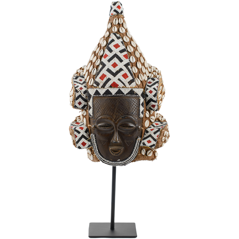 Маска African Mask with Sophisticated headgear Коричневый Мульти Черный Маска African Mask with Sophisticated headgear Коричневый Мульти Черный в Рязани | Loft Concept