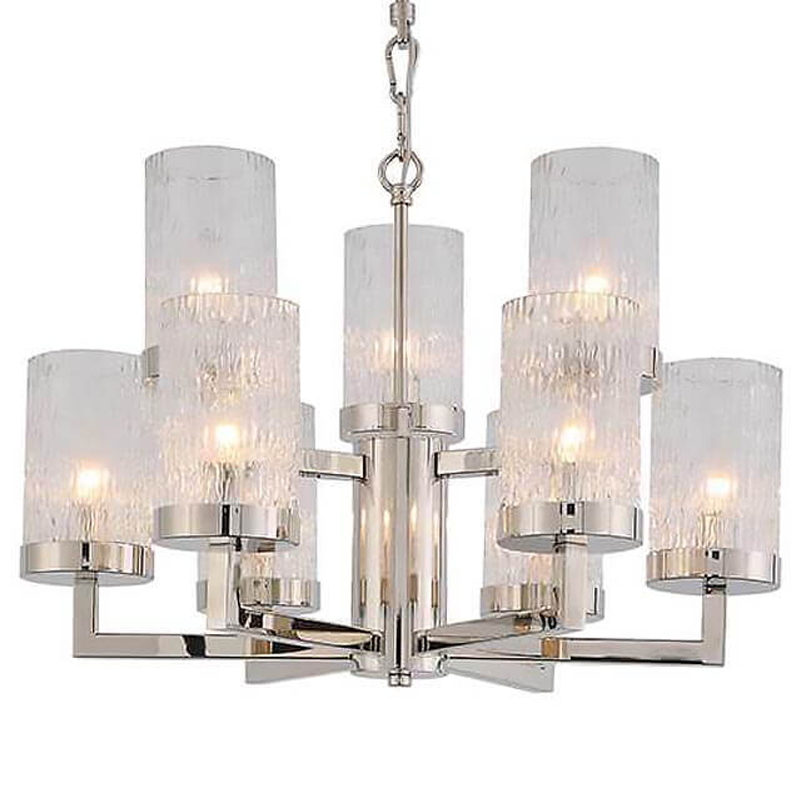 Люстра Kelly Silver Small с Рельефным Стеклом Серебряный Люстра Kelly Silver Small с Рельефным Стеклом Серебряный в Рязани | Loft Concept