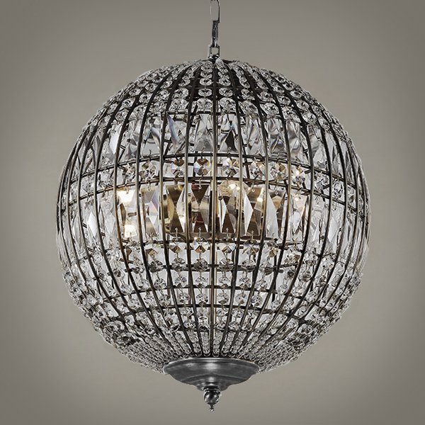 Люстра Gatsby Sphere Chandelier Silver Серебряный Люстра Gatsby Sphere Chandelier Silver Серебряный в Рязани | Loft Concept