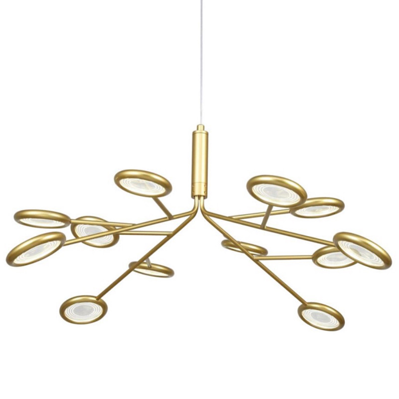Люстра Gold Bendik Lighting Прозрачный Золотой в Рязани | Loft Concept 