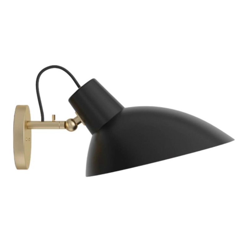 Бра с черным матовым плафоном Retro Light матовое золото Черный Бра с черным матовым плафоном Retro Light матовое золото Черный в Рязани | Loft Concept
