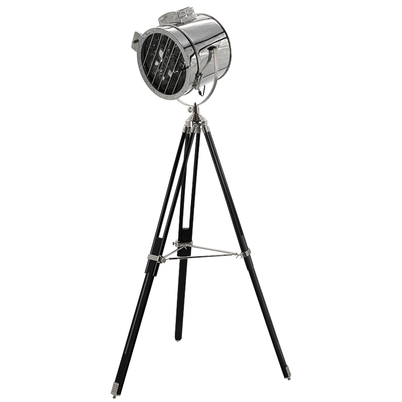 Напольная лампа Riflettore Floor Standing Light Черный Хром Напольная лампа Riflettore Floor Standing Light Черный Хром в Рязани | Loft Concept
